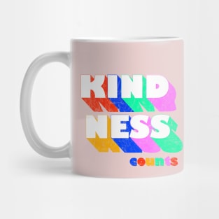 KINDNESS counts typography Mug